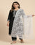 White Organza Embroidered Dupatta for Women with Paisley & Floral