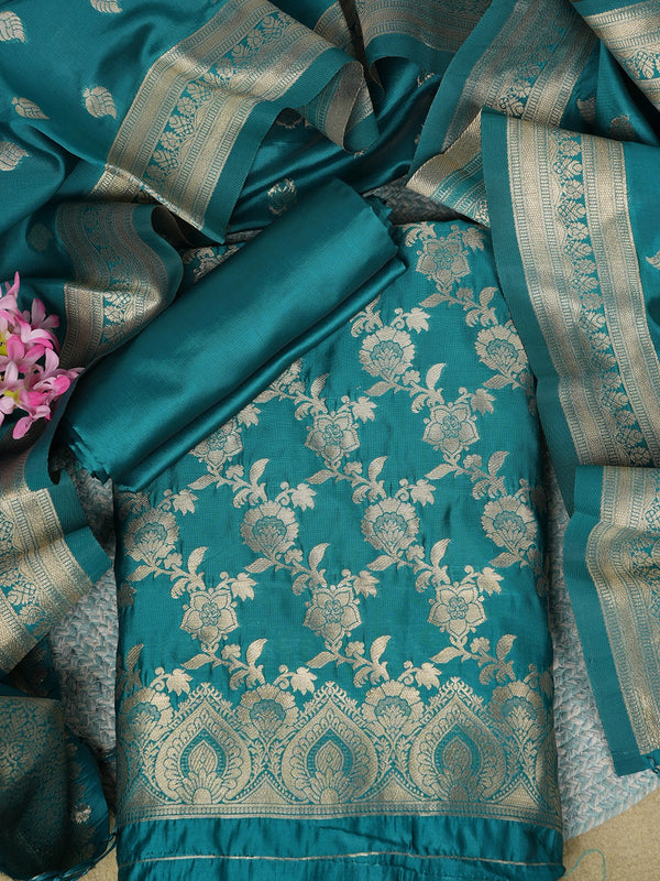Women’s Cotton Unstitched Suit Set | Elegant Ethnic Ensemble