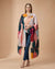 Signature Bamboo Silk Floral PrintedStole | Oversized Contemporary Bloom Print