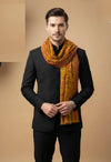 Noble Kani Weave Floral Wool Blend Yellow Stole
