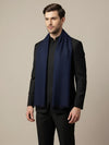 Timeless Mens Micro Wool Solid Timeless Blue Stole | Soft Everyday Wrap