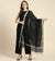 Black Cotton Dupatta with Golden Border | Lightweight Ethnic Wrap