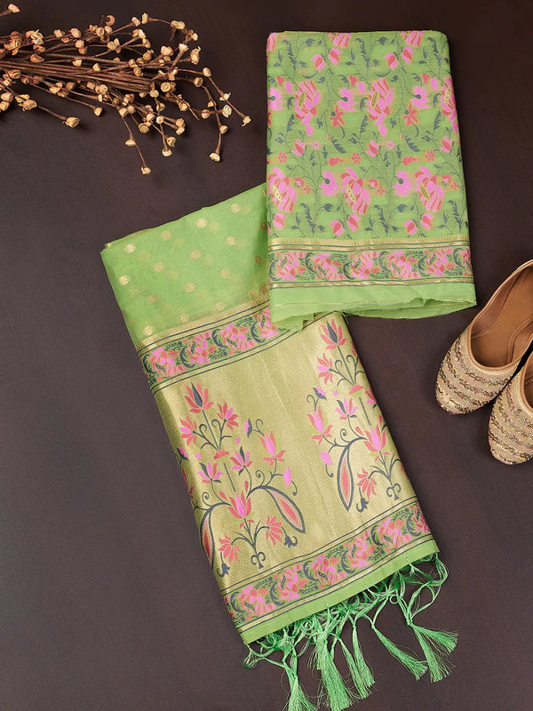 Women’s Cotton Unstitched Suit Set | Elegant Ethnic Ensemble