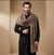 Mir-e-Khas Men's Kashmir-Inspired Jamawar Floral Paisley Vine Beige Shawl