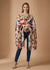 Signature Bamboo Silk Butterfly PrintedStole | Nature Inspired Multicolour Designer Wrap