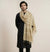 Cotton Cut Work Mens Dupatta – Beige Gold Tone with Woven Design