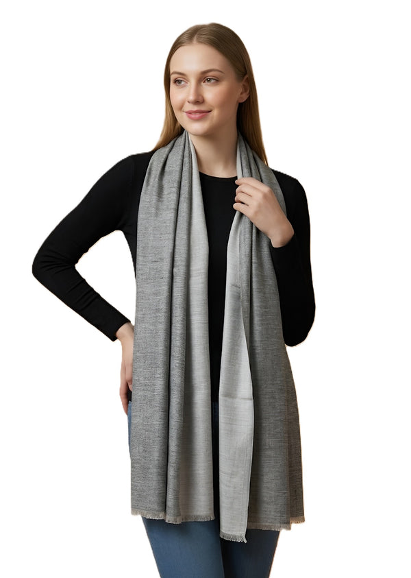 Everyday Reversible Solid Bamboo Silk Women's Stole | Lightweight Wrap