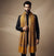 Mir-e-Khas Men's Kashmir-Inspired Jamawar Floral Paisley Vine Yellow Shawl