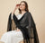 Black Nazneen Chiffon Dupatta with Lace Border | Solid Lightweight Wrap