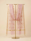 Hot Pink Organza Meena Jaal Dupatta | Elegant Sheer Festive Drape