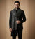 Mir-e-Khas Kashmiri Sozni Jaal Black Shawl for Men – Wool Blend