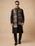 Woolen Zig-Zag Moonlight Zari Mens Stole | Heritage Wrap (80 x 28 Inches)