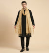 Organza Zari Buta Mens Dupatta – Gold Tone with Gold Woven Design