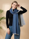 Everyday Reversible Solid Bamboo Silk Women's Stole | Lightweight Wrap