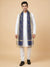 Organza Meena Jaal Mens Dupatta – Blue with Gold Woven Design