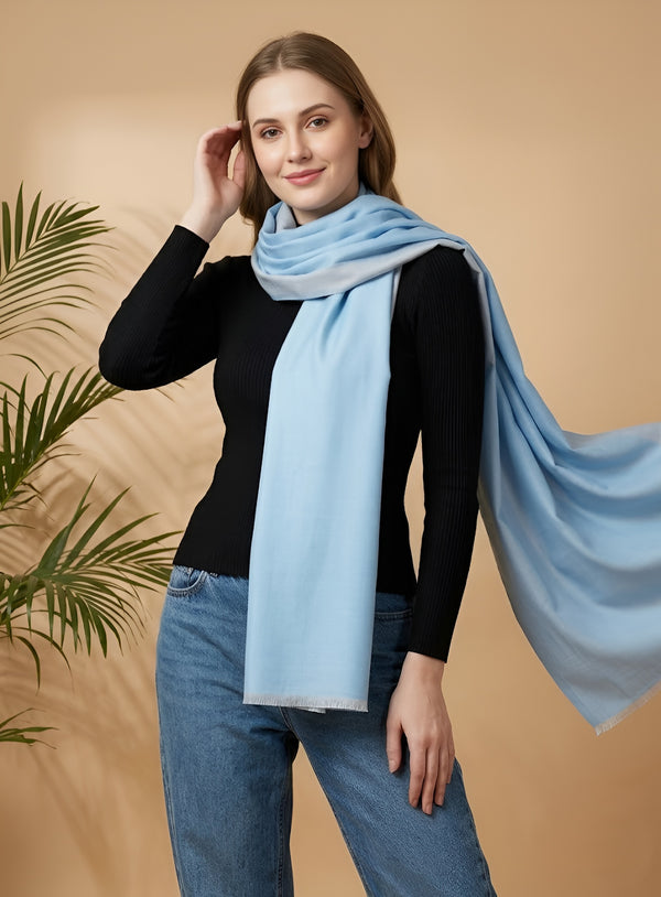 Everyday Reversible Solid Bamboo Silk Women's Stole | Lightweight Wrap
