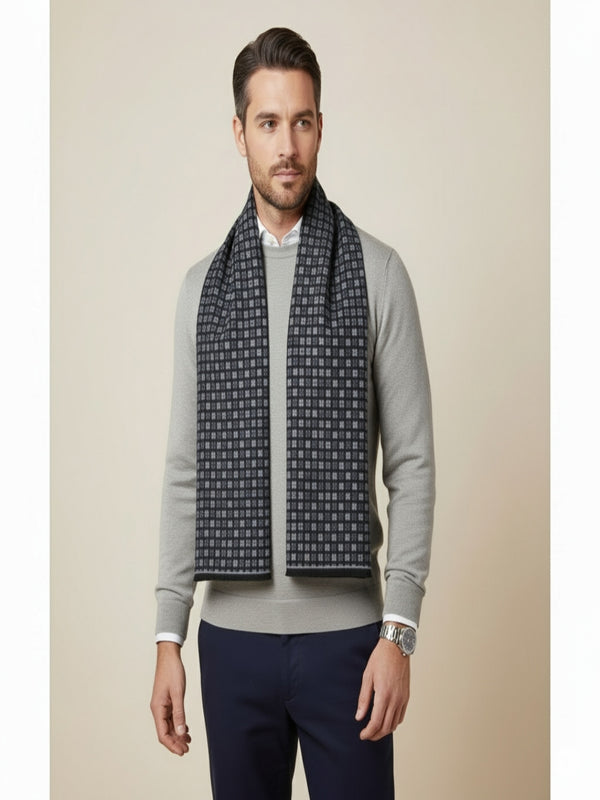 Reversible Woolen Acrylic Muffler | Classic Winter Essential (70 × 12 Inches)