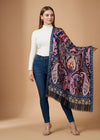 Signature Bamboo Silk Paisley PrintedStole | Heritage Ornamental Floral Print
