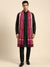 Organza Meena Jaal Mens Dupatta – Pink with Gold Woven Design