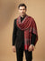Reserve Mens Bamboo Silk Floral Kalamkari Printed Red Stole