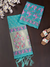 Women’s Cotton Unstitched Suit Set | Elegant Ethnic Ensemble