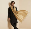 Khadi Cotton Mens Dupatta – Dusty Gold with Textured Weave