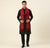 Cotton Embroidered Mens Dupatta – Red Tone with Buta Work