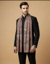 Reserve Mens Bamboo Silk Heritage Printed Reversible Beige Stole