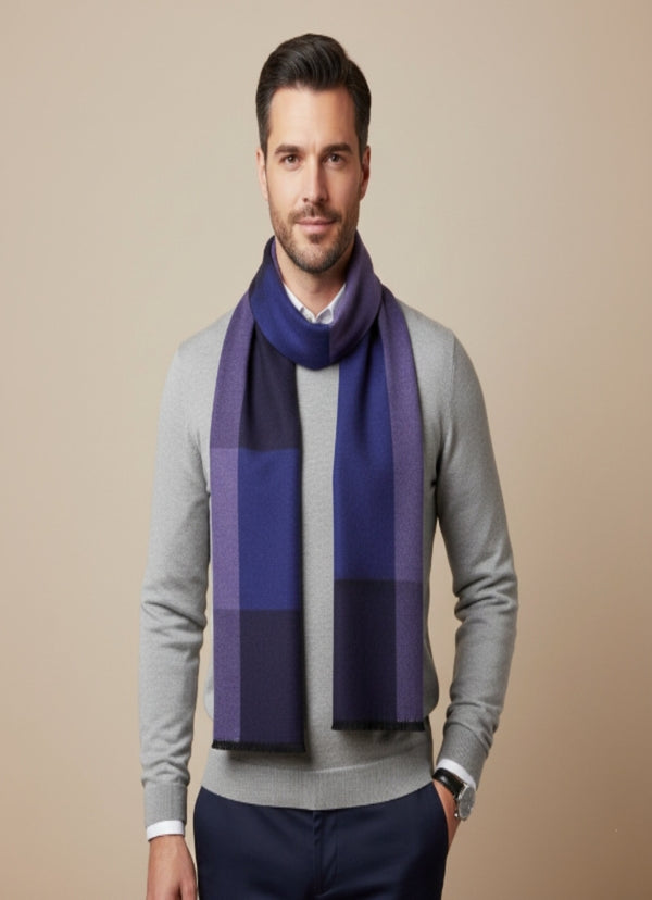 Reversible Woolen Acrylic Muffler | Classic Winter Essential (70 × 12 Inches)