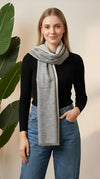 Everyday Reversible Solid Bamboo Silk Women's Stole | Lightweight Wrap