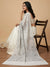 Naqsh-e-Kashmir Sozni Jaal Embroidered White Shawl | Traditional Kashmiri Wool Blend
