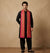 Heritage Woven Geometric Zari Chinon Pink Mens Dupatta