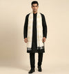 Organza Zari Buta Mens Dupatta – White Tone with Gold Woven Design