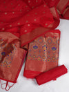 Women’s Banarasi Silk Unstitched Suit Set | Luxurious Ethnic Ensemble