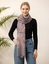 Everyday Bamboo Silk Heritage Printed Reversible Grey Stole