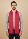 Solid Woolen Mens Stole | Classic Minimal Winter Wrap (80 × 28 Inches)