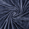 Super Soft Solid Velvet Finish Blue Flannel AC Blanket (Size: 90 x 90 Inches) Shivmani Creations 
