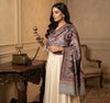 Naqsh-e-Kashmir Inspired Paisley Jacquard Grey Shawl with Kani-Inspired Floral Border