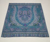 Kani Work Bamboo Silk Cutwork Mens Shawl – Teal & Blue Heritage Wrap (80 x 40 Inches)