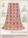 Chinon Phulkari Women Pink Dupatta with Traditional Motif Work & Tape Border