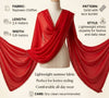 Nazneen Chiffon Mens Dupatta – Solid Red with Elegant Lace Border