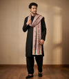 Mir-e-Khas Traditional Kashmiri Kani Weave White Shawl for Men – Wool Blend