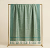 Khadi Cotton Mens Dupatta – Dusty Green with Textured Weave
