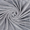 Super Soft Solid Velvet Finish Grey Flannel AC Blanket (Size: 90 x 90 Inches) Blanket My Store 
