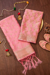 Women’s Cotton Unstitched Suit Set | Elegant Ethnic Ensemble