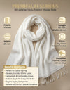 Everyday Solid Textured Viscose White Women's Stole | Lightweight Wrap