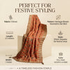 Heritage Woven Geometric Zari Chinon Beige Mens Dupatta
