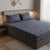 Queen Size 210 TC Elastic Fitted Cotton Bedsheet Set with 2 Pillow Covers (72 × 78 Inches)