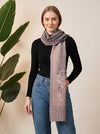 Everyday Bamboo Silk Heritage Printed Reversible Grey Stole