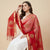 Elegant Red Cotton Zari Buta Dupatta | Lightweight Ethnic Drape